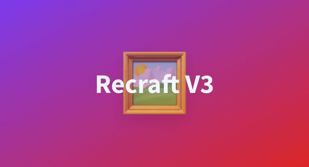 Recraft v3 API