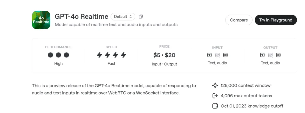 GPT-4o 실시간 API