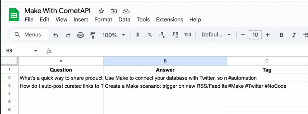 CometAPI + Make: How to Automate social media content creation