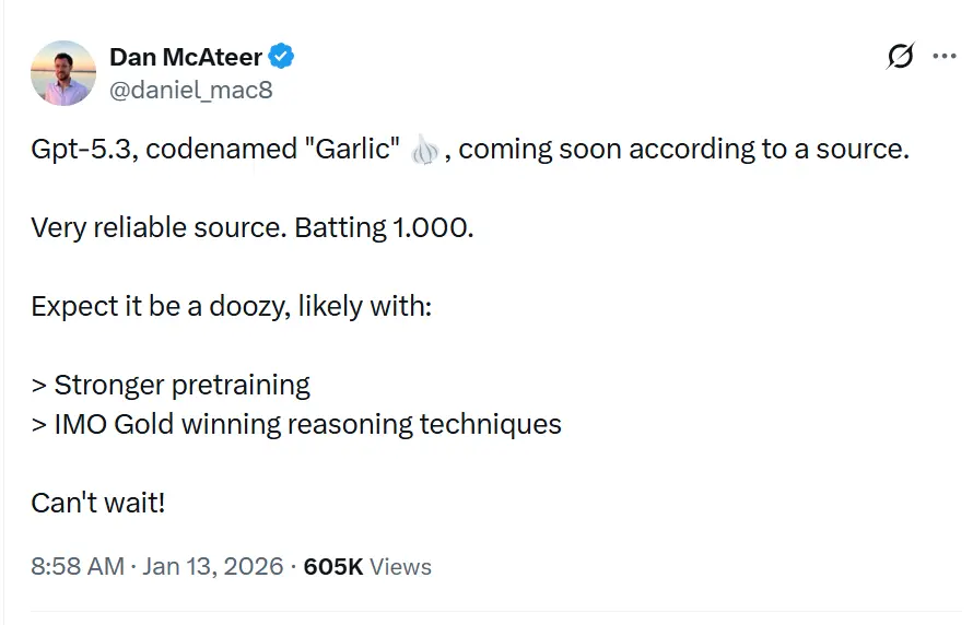 GPT-5.3 “Garlic”: a A Comprehensive Preview Overview